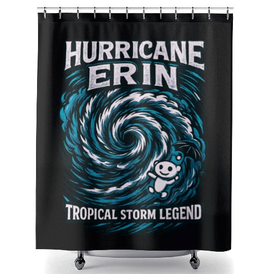 Hurricane Erin Tropical Storm Legend Shower Curtains