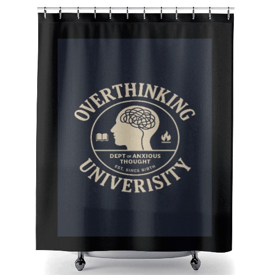 Overthinking University Design Shower Curtains