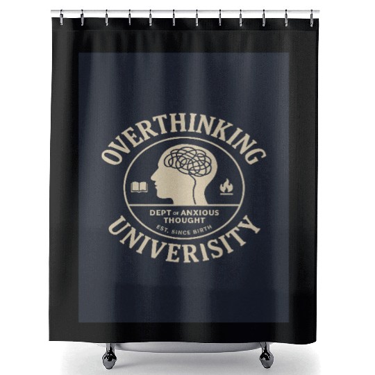 Overthinking University Design Shower Curtains