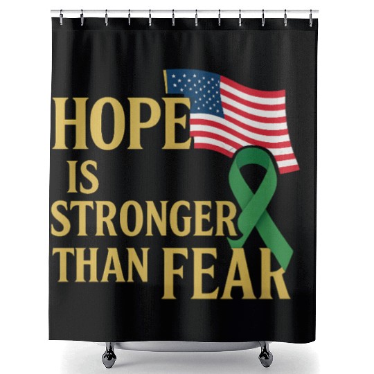 Childhood Cancer Awareness Shower Curtains