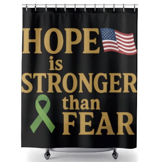 Childhood Cancer Awareness Shower Curtains