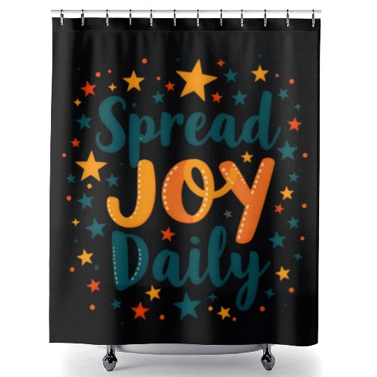 Joyful Spread Celebratory Design Shower Curtains