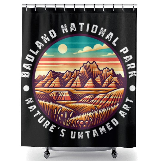 Badlands National Park Natures Untamed Shower Curtains