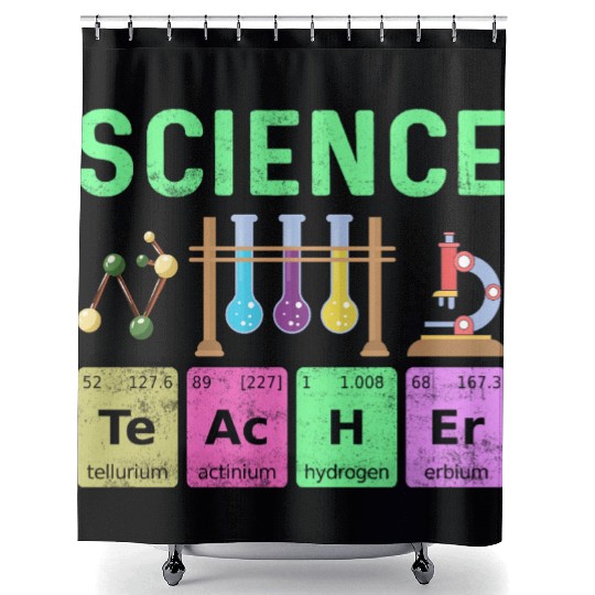 Scientific Chemistry Periodic Table Shower Curtains