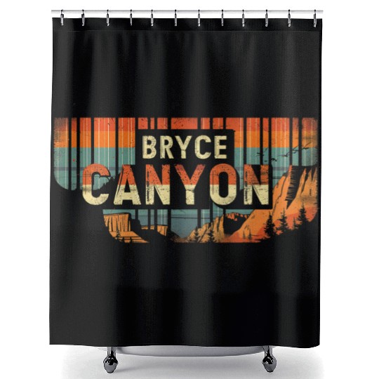 Bryce Canyon US National Park Vintage Shower Curtains