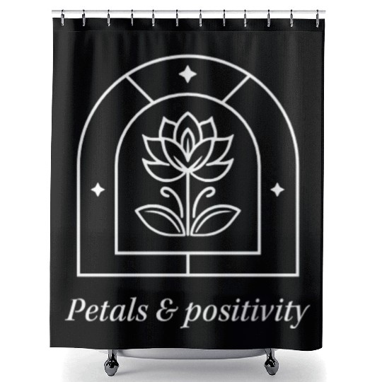 Serene Lotus with Cosmic Accents Shower Curtains