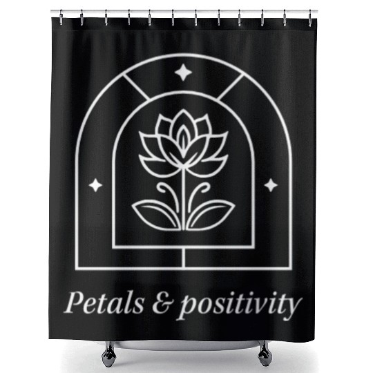 Serene Lotus with Cosmic Accents Shower Curtains