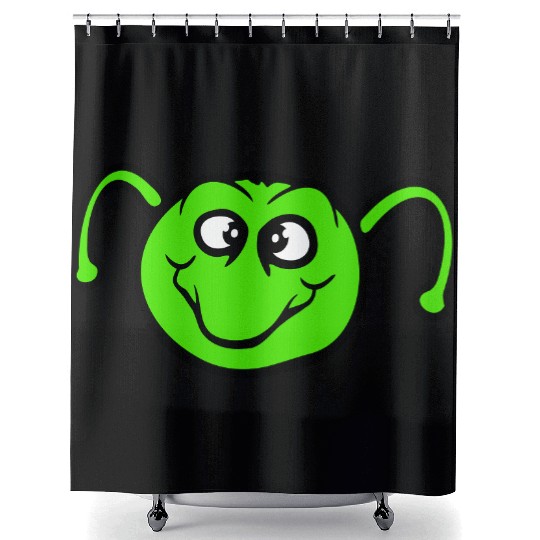 Caterpillar sweet little happy smile cute friendly Shower Curtains