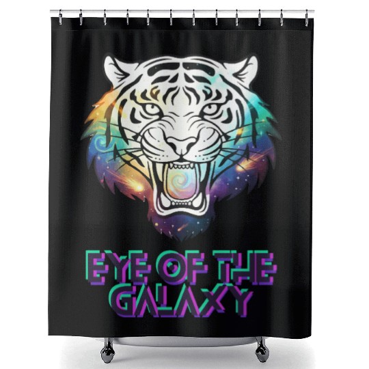 Cosmic Tiger Shower Curtains