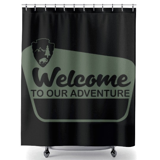 Nature-Inspired Wilderness Trek Design Shower Curtains