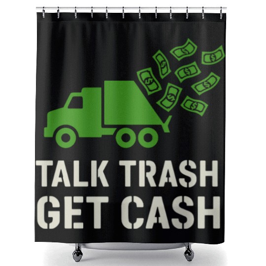 Garbage Truck Driver Trash Dad Hero Pickup Shower Curtains