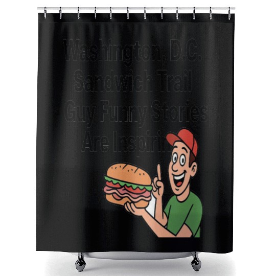 Washington DC Sandwich Throw Guy  Shower Curtains