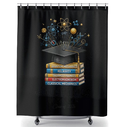 proud physics graduate class of 2026 Shower Curtains