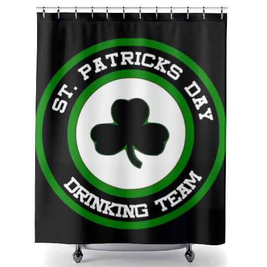 Sta Patrick's Day Drinking Team Shower Curtains