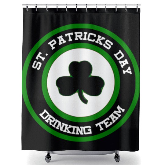 Sta Patrick's Day Drinking Team Shower Curtains