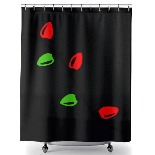 Christmas Lights Shower Curtains