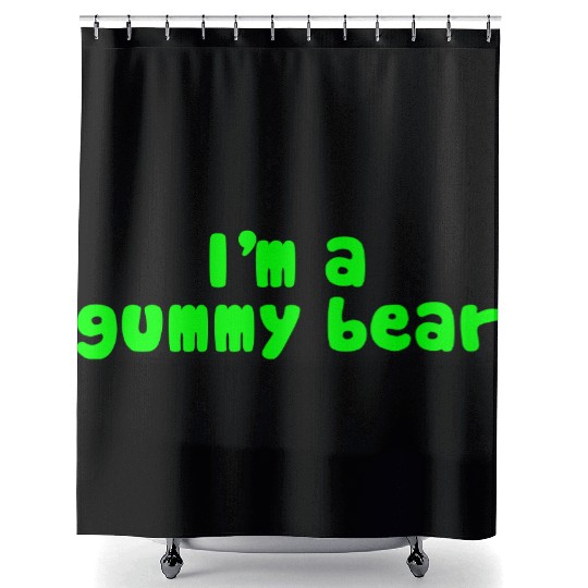 I'm A Gummy Bear Lyrics Shower Curtains