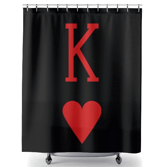 King of Hearts Shower Curtains