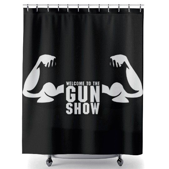 The Gun Show Shower Curtains