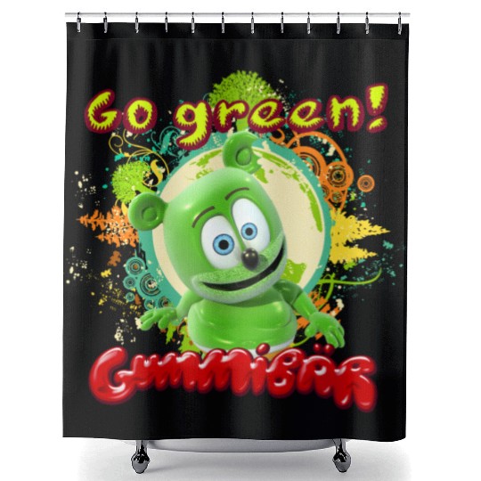 Gummibär Go Green Earth Day Trees Shower Curtains