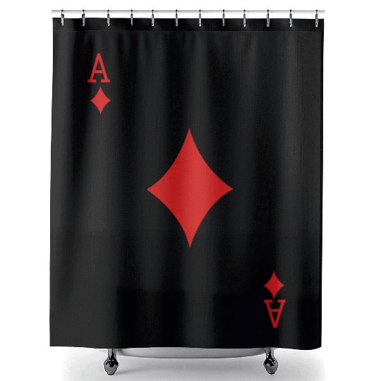 Ace Playing Card Shower Curtains