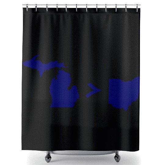 Funny Michigan Greater Than Ohio Shower Curtains