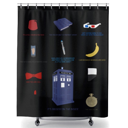 Doctor Who Items Shower Curtains