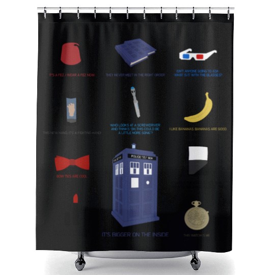 Doctor Who Items Shower Curtains