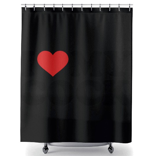 I love my cock Shower Curtains