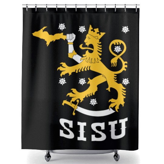 Sisu U.P. Upper Peninsula Yooper Shower Curtains Shower Curtains Shower Curtains
