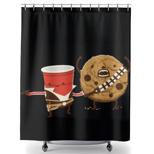 Funny star wars han solo and chewbacca Shower Curtains