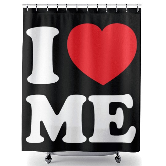 I Love Me Shower Curtains
