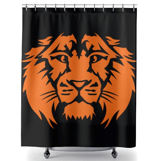 lion king animal head 7092 Shower Curtains