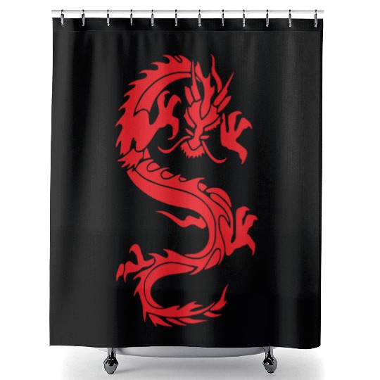 CHINESE DRAGON MMA Shower Curtains