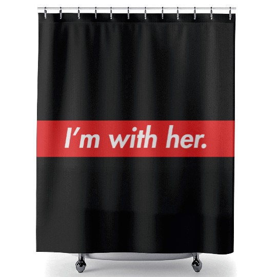 I'm with her Shower Curtains