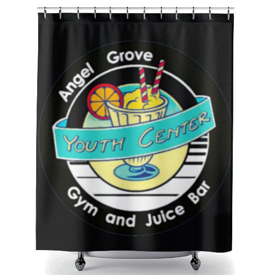 Angel Grove Youth Center - Gym & Juice Bar Shower Curtains
