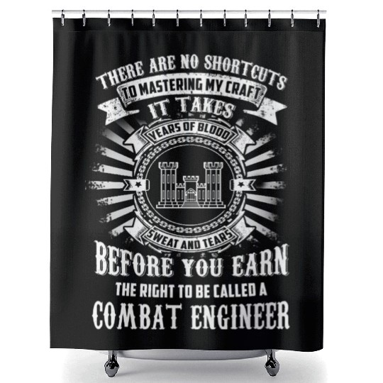 combat engineer, us army combat engineer, army com Shower Curtains