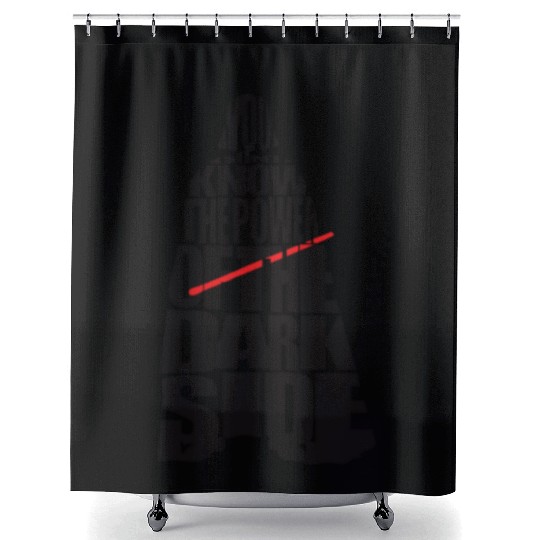 Cool Star Wars Darth Vader typography Shower Curtains
