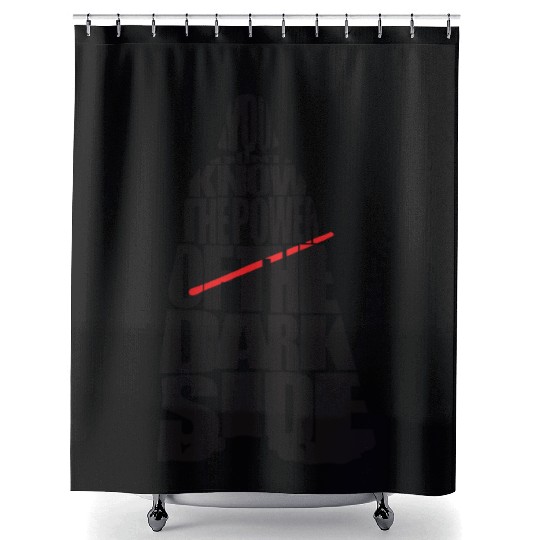 Cool Star Wars Darth Vader typography Shower Curtains