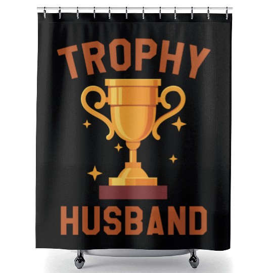 Trophy Husband Shower Curtains