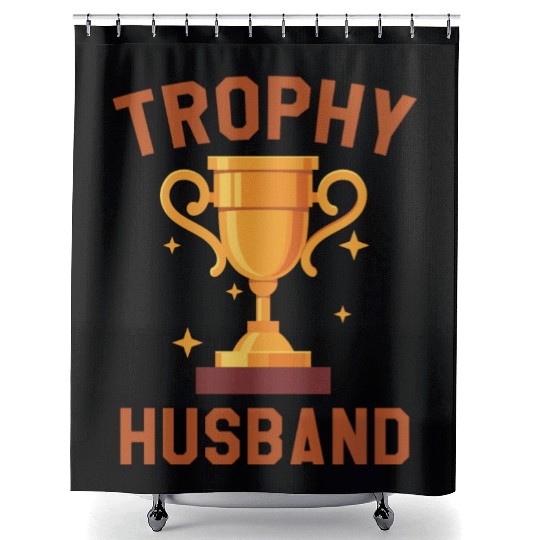 Trophy Husband Shower Curtains