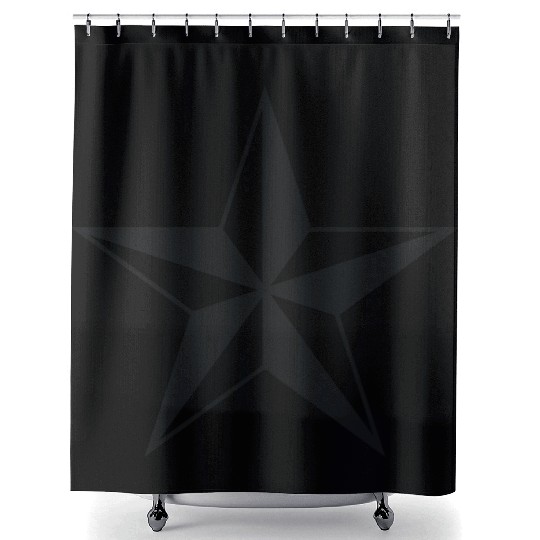 nautical north star Shower Curtains