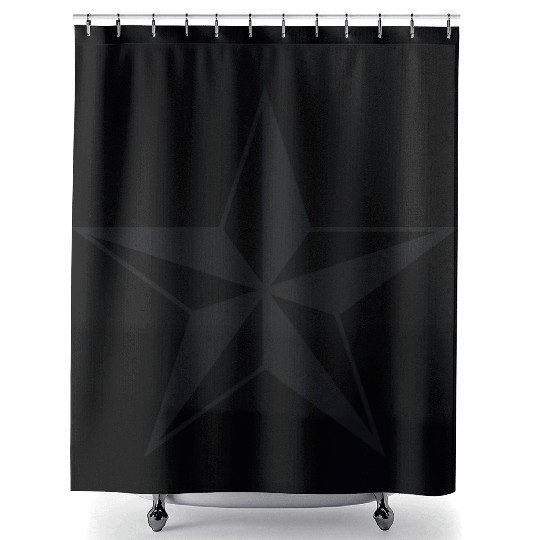 nautical north star Shower Curtains