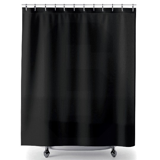 numbe 6 solid Shower Curtains