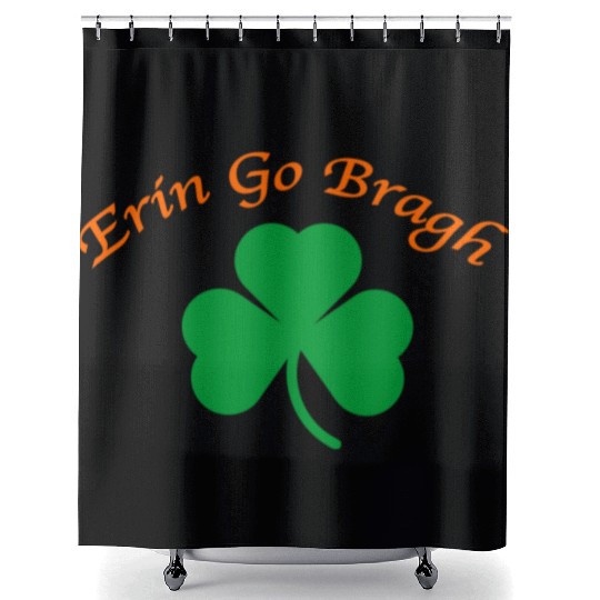Erin Go Bragh Shamrock Shower Curtains