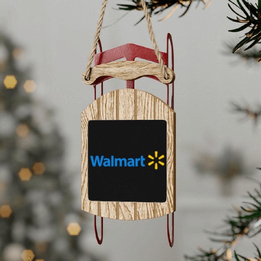Walmart Logo Baseball Jerseys Sled Ornaments
