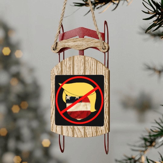 anti trump - dump trump 2020 Sled Ornaments