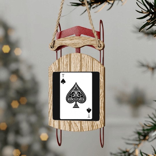 Trump Card Sled Ornaments
