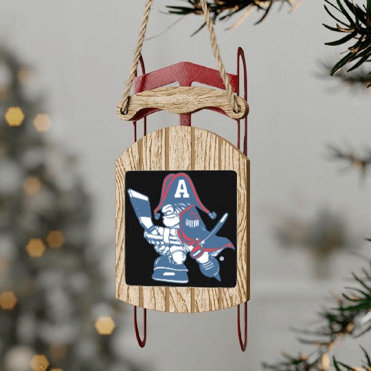 Milwaukee admiral cartoon Sled Ornaments