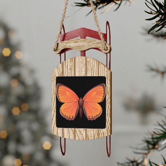 Scarce copper Sled Ornaments